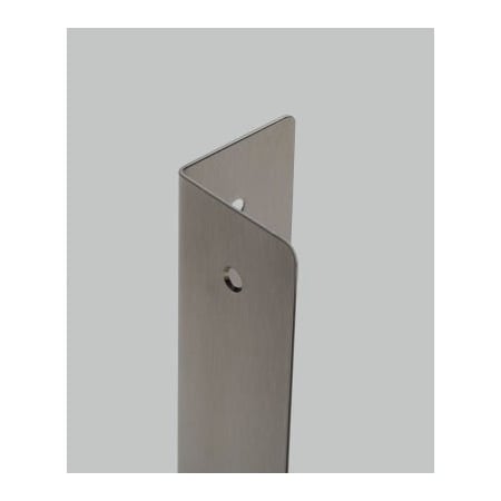 Western Fabricating Llc Western Fabricating 90 Degree SS Corner Guard, 16 Ga., Counter Sunk Holes, Rd. Corners, 60Lx4Wx4H 40406016_90-degree_round-corner_sunk-ho